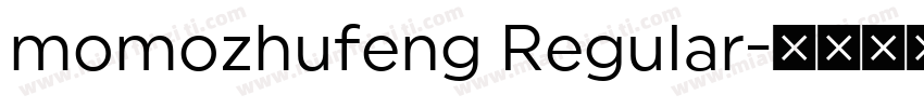 momozhufeng Regular字体转换